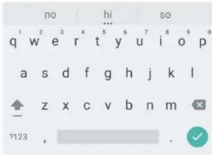 no hi so q w e r t y u i o p a s d f g h j k l ↑ z x c v b n m 7123 , . ✓