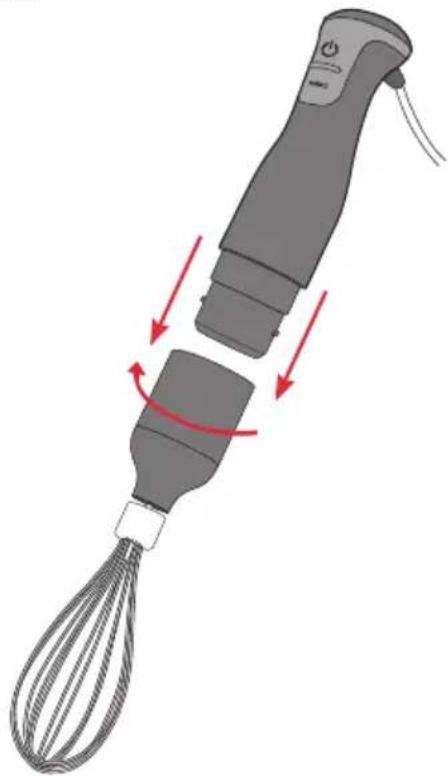 SUNBEAM StickMaster Plus SM7400 - Using the whisk attachment (Model SM7400) - 1
