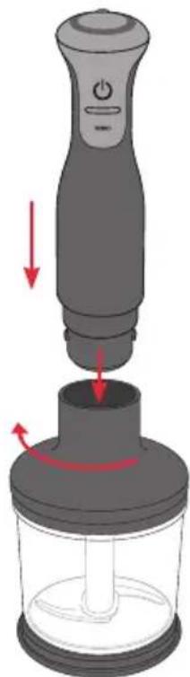 SUNBEAM StickMaster Plus SM7400 - Using the chopper attachment (Model SM7400) - 1