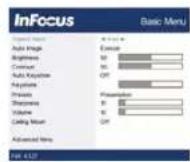 INFOCUS IN124STx - Adjusting the image - 7