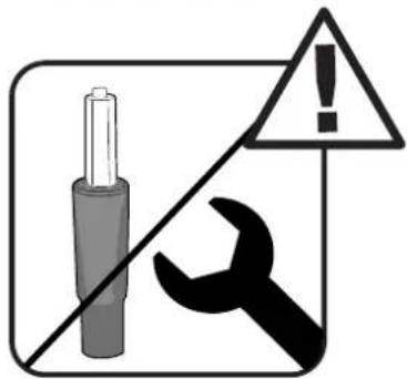 Warning sign with battery, wrench, and warning triangle symbol indicating hazard or caution