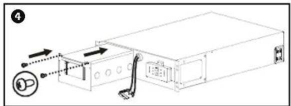Technical diagram of an electronic device with labeled components and directional arrows indicating assembly or connection.