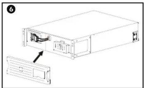 APC SUM3000RMXLI2U - Install the UPS in the Rack and Connect the Battery Module - 6