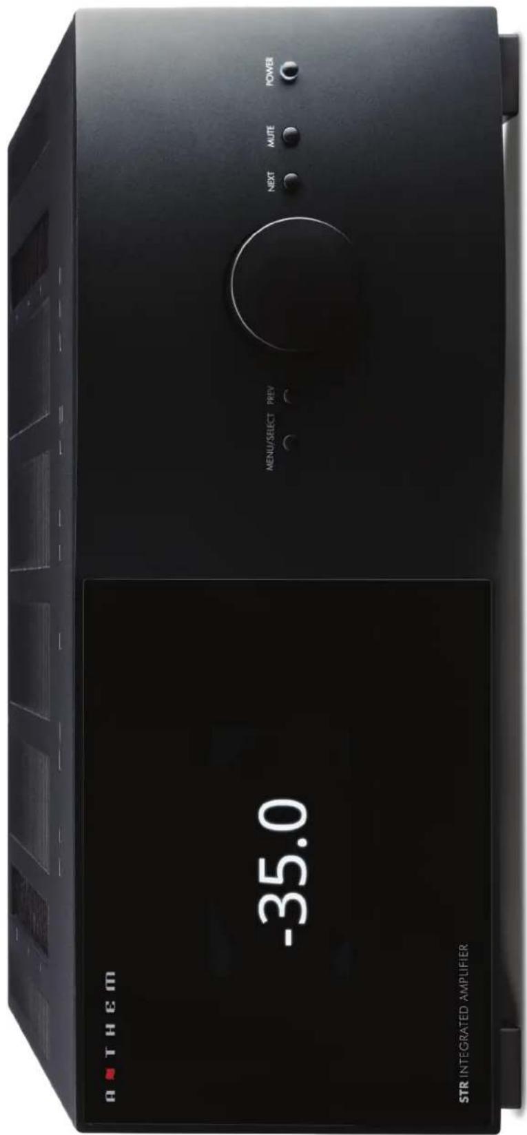 A THEM -35.0 STR INTEGRATED AMPLIFIER MENU/SELECT PREV NEXT MUTE POWER