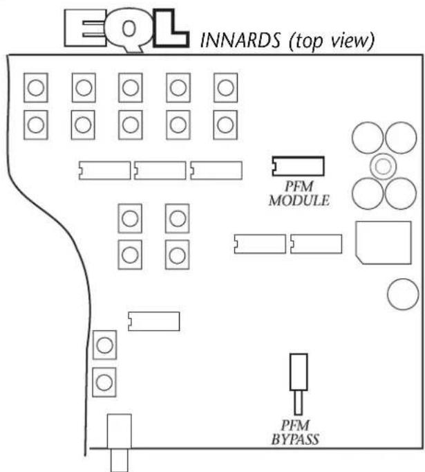 EOL INNARDS (top view) PFM MODULE PFM BYPASS