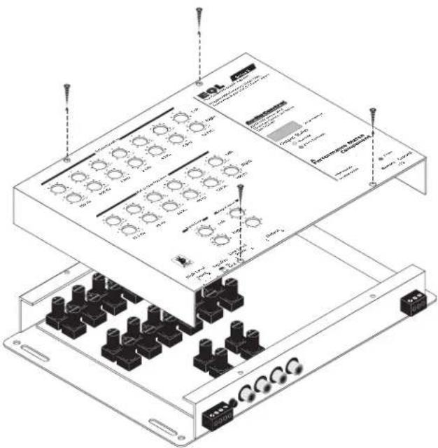 Technical diagram of an electronic device with labeled components and wiring connections