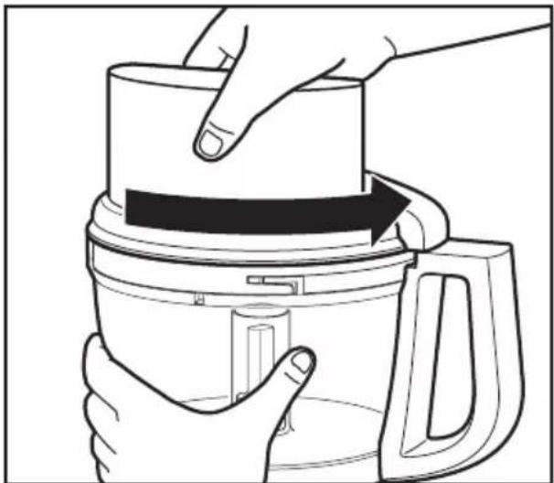 KITCHENAID 5KFP1335BOB - Attaching the Work Bowl Cover - 1