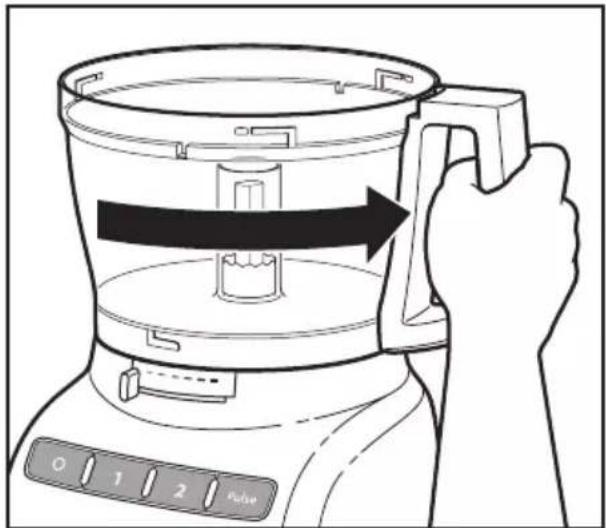 KITCHENAID 5KFP1335BOB - Attaching the Work Bowl - 2