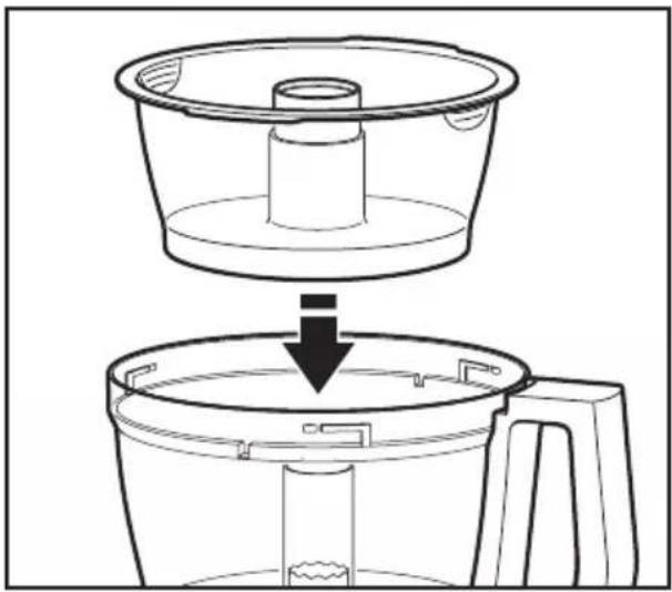 KITCHENAID 5KFP1335BOB - Installing the Mini-Bowl and Mini-Blade - 1