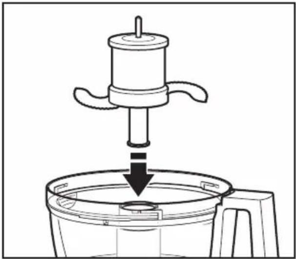 KITCHENAID 5KFP1335BOB - Installing the Mini-Bowl and Mini-Blade - 2