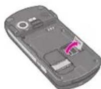 LG KE600 - การใส่การ์ดหน่วยความจำ - 2
