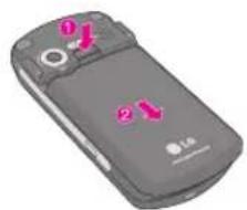LG KE600 - ถอดแบตเตอร์ออก - 1