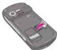 LG KE600 - Removing the memory card - 2