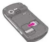 LG KE600 - การใส่การ์ดหน่วยความจำ - 1