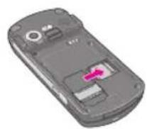LG KE600 - Inserting the memory card - 1