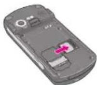 LG KE600 - Removing the memory card - 1