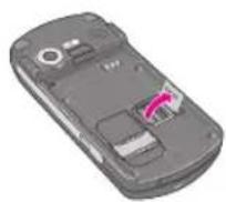 LG KE600 - Inserting the memory card - 2