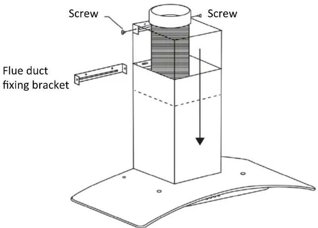 Screw Screw Flue duct fixing bracket
