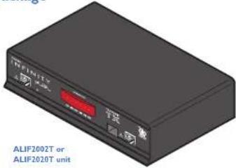 ALIF2002T or ALIF2010T unit