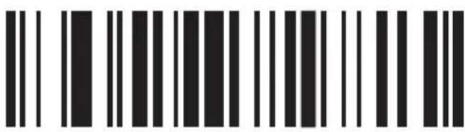 Black and white barcode image with vertical lines on both sides