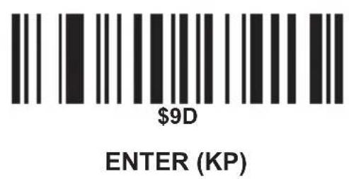 $9D ENTER (KP)