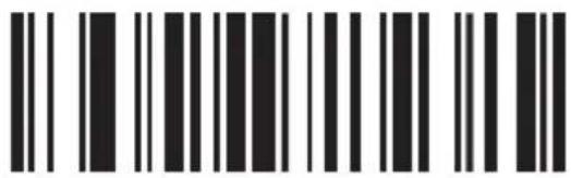 Barcode image with black and white vertical bars, no visible text or symbols beyond the pattern