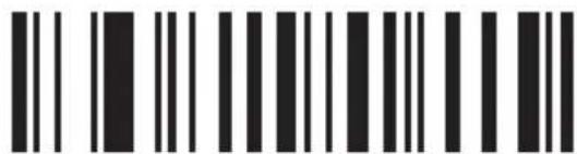 Barcode image containing machine-readable data, with vertical black bars for digits 1 to 9