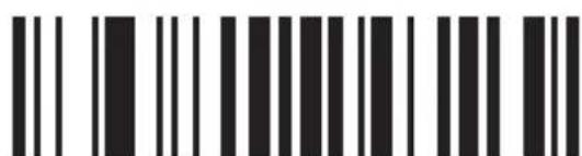 Black and white barcode image with vertical lines and dots