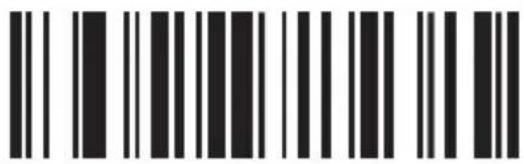 Barcode image with black and white vertical bars on white background