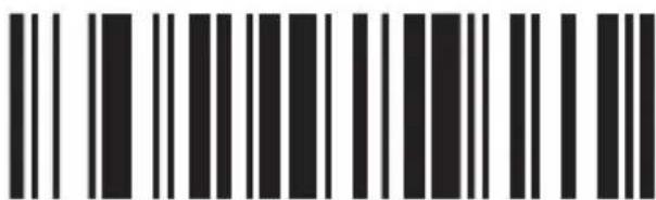 Black and white barcode image with vertical lines on both sides