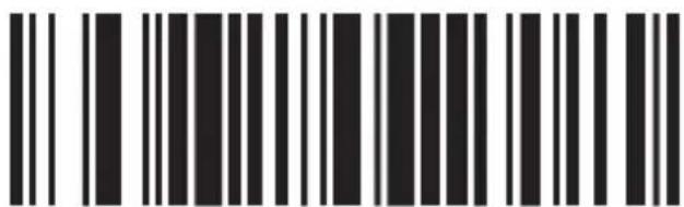 Black and white barcode image with vertical lines on both sides