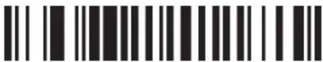 Black and white barcode image with vertical lines and dots, no readable text or symbols