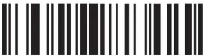Black and white barcode image with vertical lines on both sides