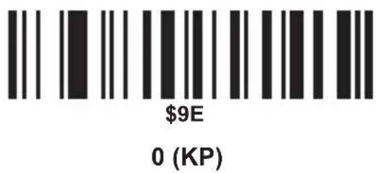 $9E 0 (KP)