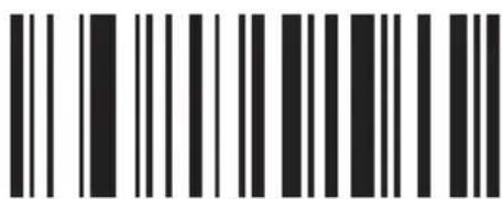 Black and white barcode image with vertical lines and dots