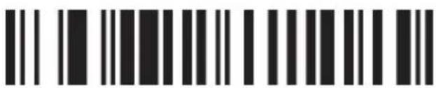 Black and white barcode image with vertical lines and dots, no readable text or symbols
