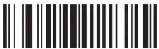 Black and white barcode image with vertical lines and a small number '1' at the bottom left.
