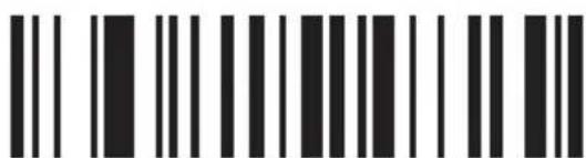 Barcode image containing machine-readable data, with vertical black bars for each digit and a series of dots for digits 1 through 9.