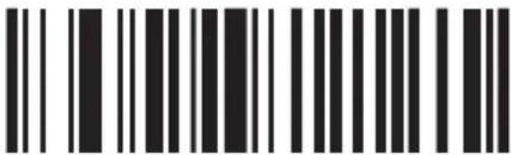 Black and white barcode image with vertical lines on both sides