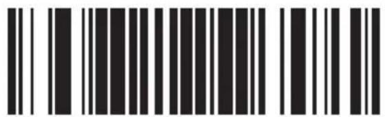 Barcode image with black and white vertical bars, no visible text or symbols beyond the pattern