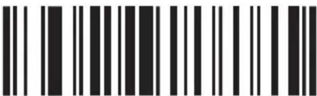 Black and white barcode image with vertical lines on both sides