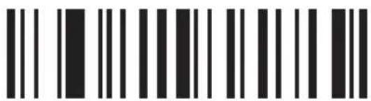 Barcode image containing machine-readable data, with vertical black bars for each digit and a series of dots for digits 1 through 9.