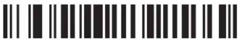 Black and white barcode image with vertical lines and a central bar pattern