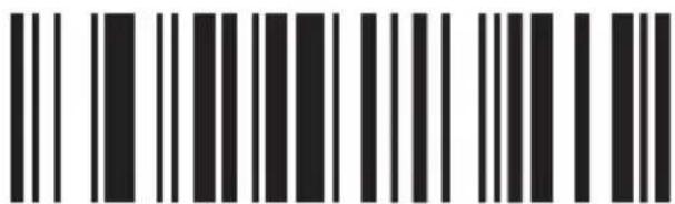 Barcode image with vertical black and white lines on white background
