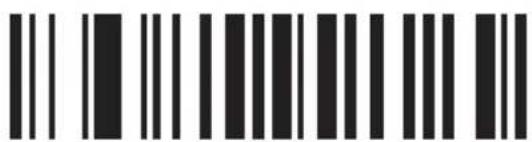 Barcode image containing machine-readable data, with vertical black bars for each digit and a small number on the right.
