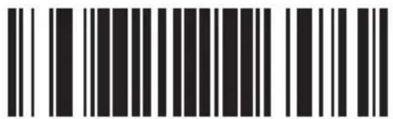 Barcode image with black and white vertical bars, no visible text or symbols beyond the pattern