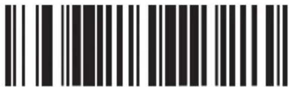 Black and white barcode image with vertical lines above and below the bars