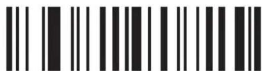 Black and white barcode image with vertical lines and dots