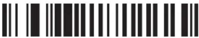 Barcode image containing machine-readable data, with vertical black bars for digits 0 to 10 and a series of dots for digits 10 to 18.