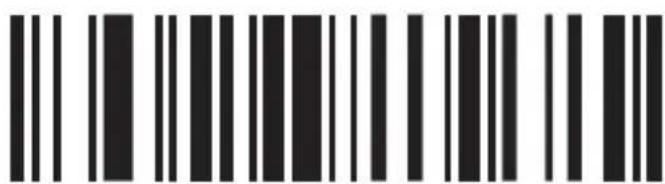 Black and white barcode image with vertical lines on both sides